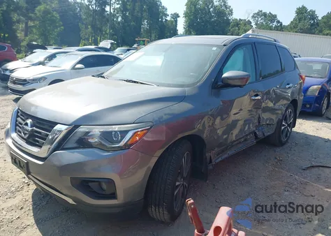 2018 Nissan Pathfinder Platinum from USA, damaged, VIN 5N1DR2MN5JC644646
